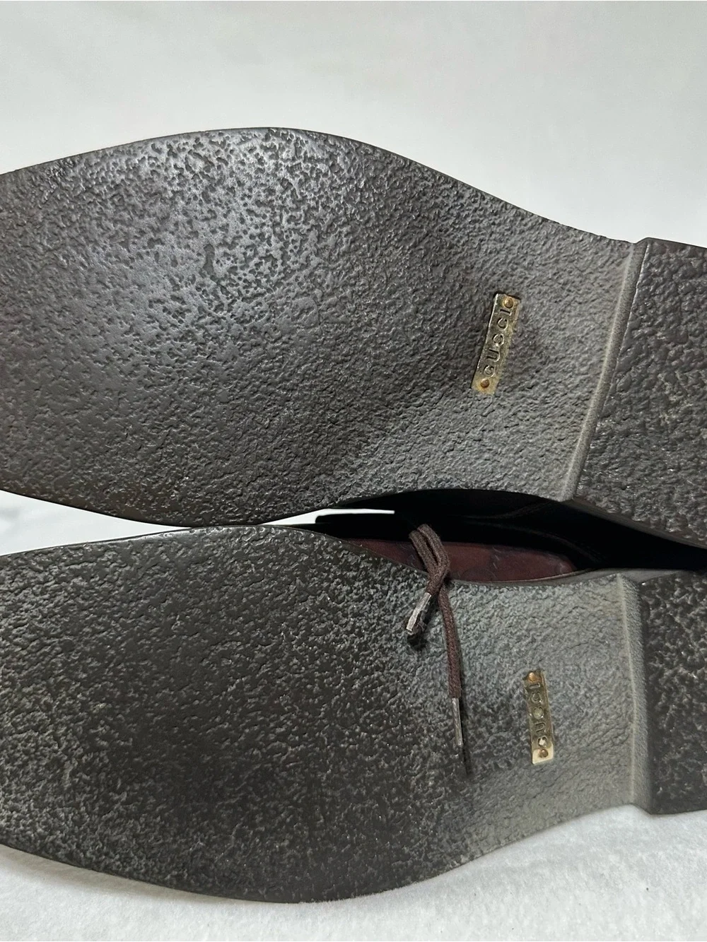Gucci Men's 12D Brown Leather Desert Boots